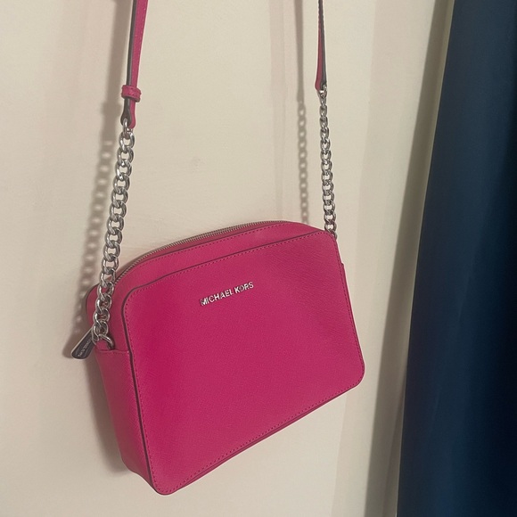 NWOT Michael Kors Crossbody bag purse Hot Pink - Picture 4 of 13